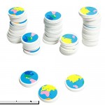 Globe Earth Erasers 48 Pcs Basic School Supplies & Erasers & Pencil Toppers  B005DS7GJM